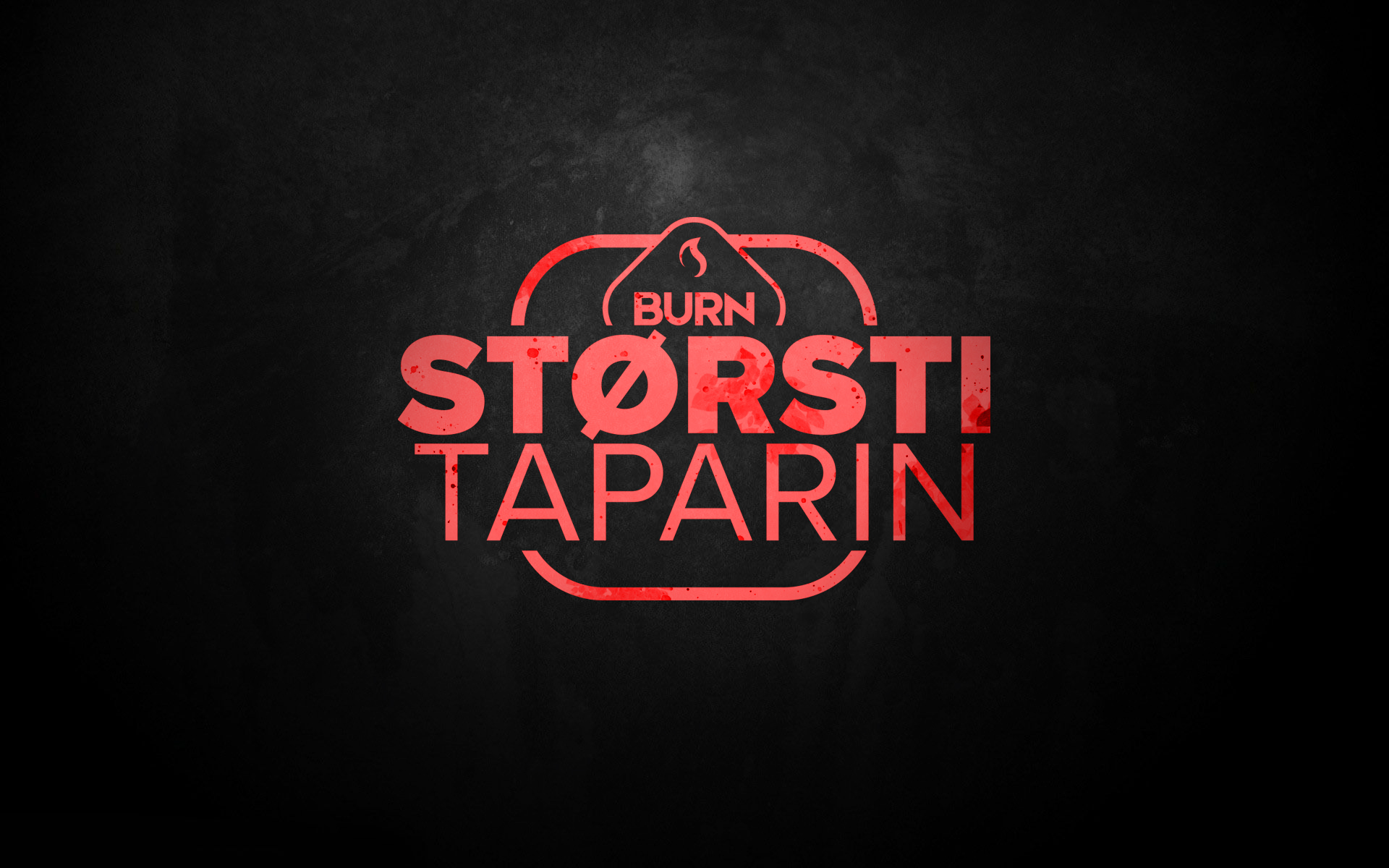 Burn Størsti taparin svørt bakgrund